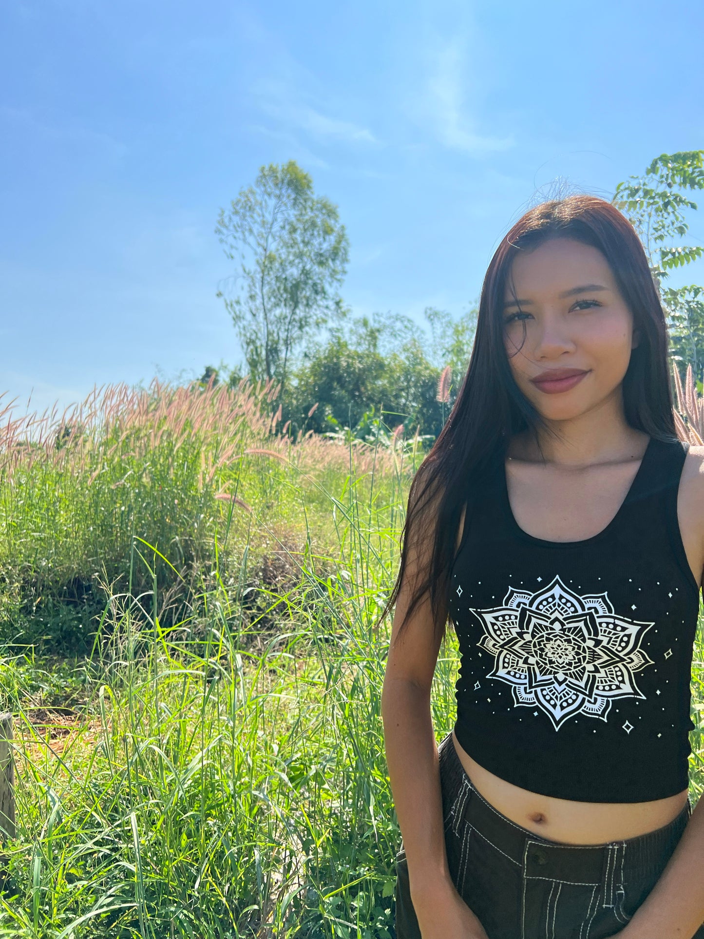 Yoga Mandala Crop top