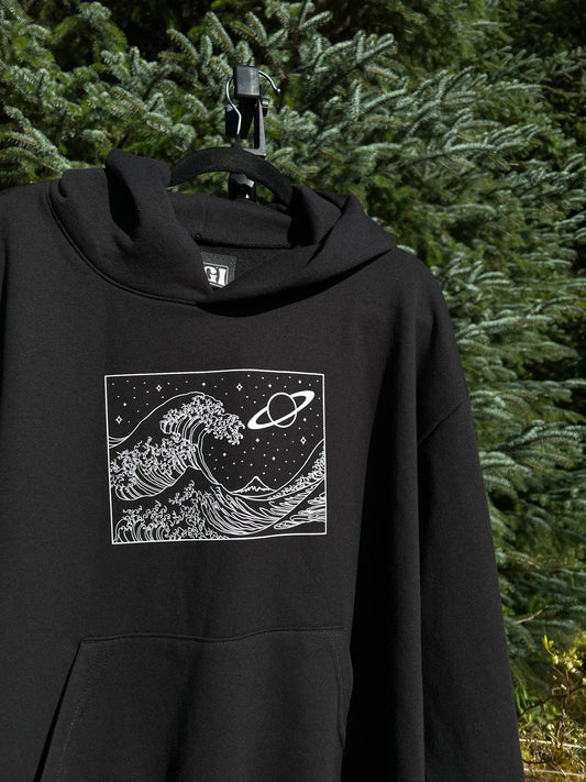 Great Wave in space Hoodie